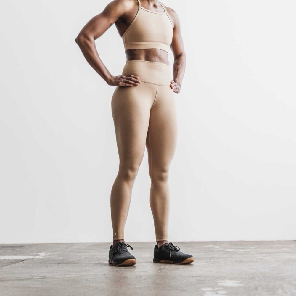 NWT NOBULL High-Rise Tight 28” - Small - Matte Sand (Tan)